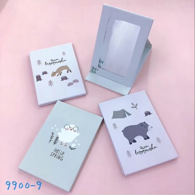 （ 60個/箱）HK-9900折疊化妝鏡宿舍桌面鏡便攜臺式翻蓋式學(xué)生鏡子六A5-3-2