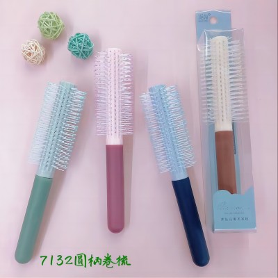 7132-47圓柄卷發(fā)按摩梳美發(fā)造型梳 24/盒A5-1-3