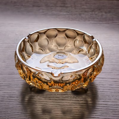 BXYG15-1玻璃三足煙灰缸辦公室家用中式鼎型水晶煙缸 24個(gè)/箱B20-1-1