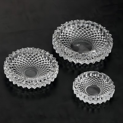 BXYG27玻璃煙灰缸辦公室家用創(chuàng)意個(gè)性水晶煙缸 24個(gè)/箱六B40-4-3