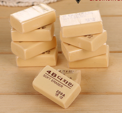 〖200A〗 大號(hào)韓國(guó)文具4B橡皮擦學(xué)生考試環(huán)保橡皮專(zhuān)業(yè)美術(shù)橡皮六B42-1-3