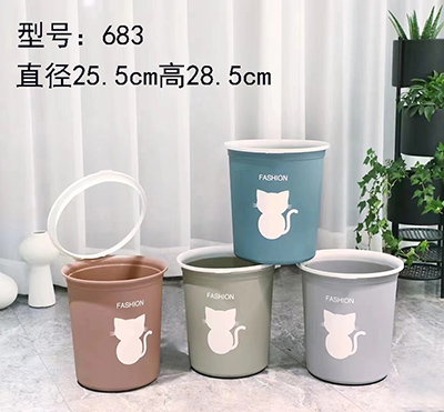 683帶壓圈家用垃圾桶大容量加厚紙簍60/箱B30-1-1
